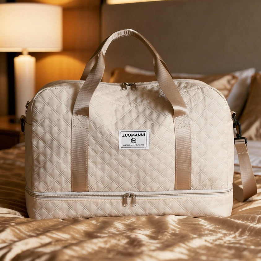 Gesteppte Reisetasche mit Schuhfach Zorenza